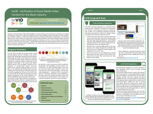 Third issue of the InVID Newsletter